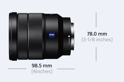 Dimensi Vario Tessar T* FE F4 ZA OSS Dimensi Vario Tessar T* FE F4 ZA OSS