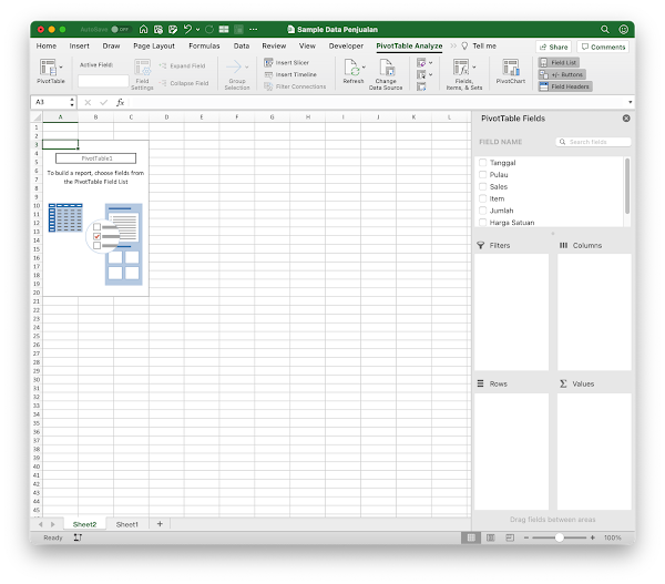 5 Menit Belajar Pivot Table Excel