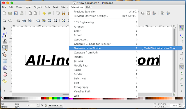 Generate GCode menggunakan Plugin J Tech Laser Tool Generate GCode menggunakan Plugin J Tech Laser Tool